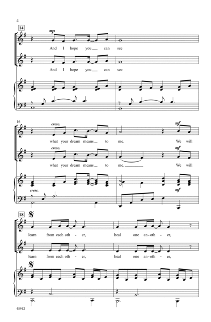 What Love Can Do Choir scores gallery preview page 3
