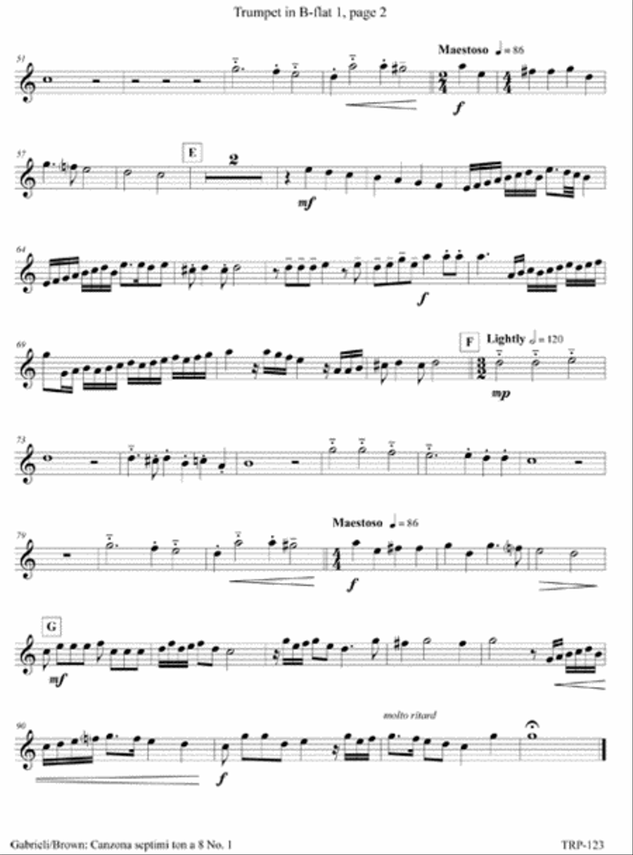 Canzon septimi toni a 8 no. 1 Small Ensemble scores gallery preview page 6