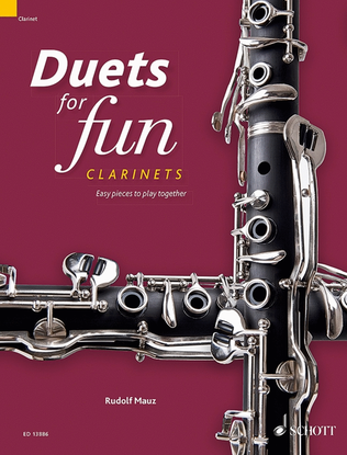 Book cover for Duets for Fun: Clarinets