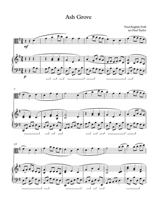 The Ash Grove (viola solo with piano accomp.)
