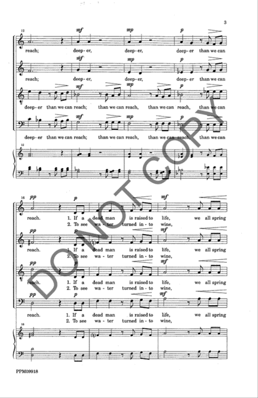 Miracles Miracles 4-Part scores gallery preview page 6