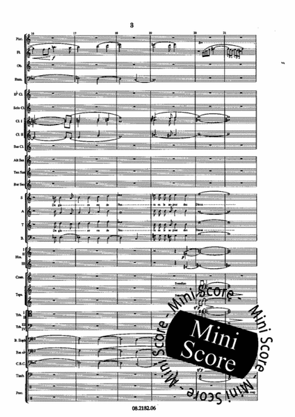 Oratorio Olympique SATB/Harmonie