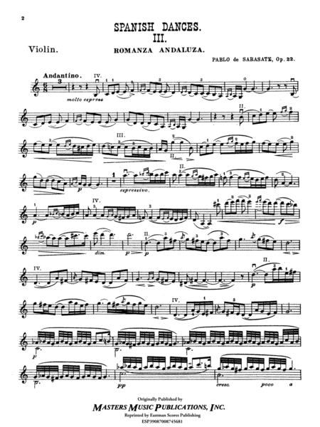 Spanische Tanze : violino & piano, op. 22
