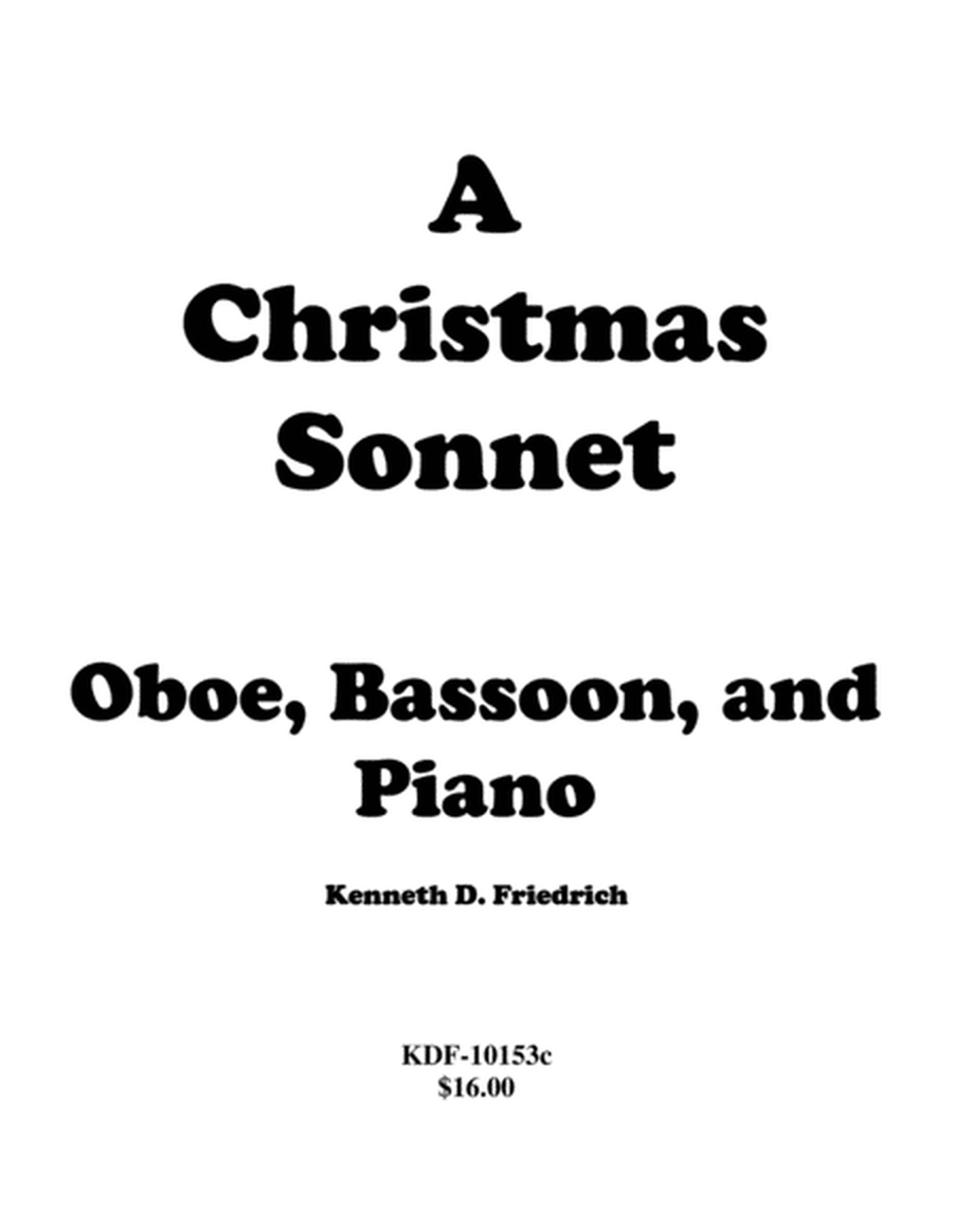 A Christmas Sonnet - Duet and Piano image number null