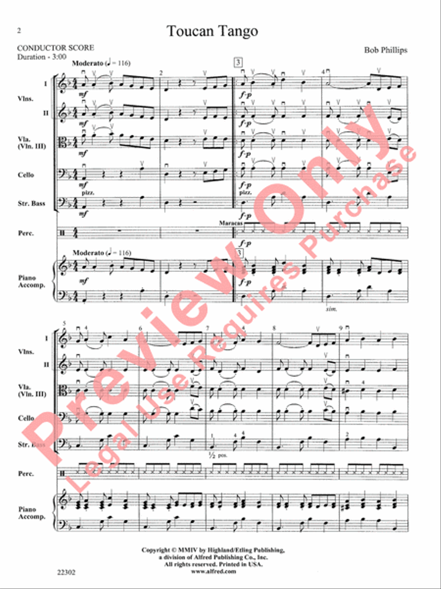Toucan Tango String Orchestra scores gallery preview page 3