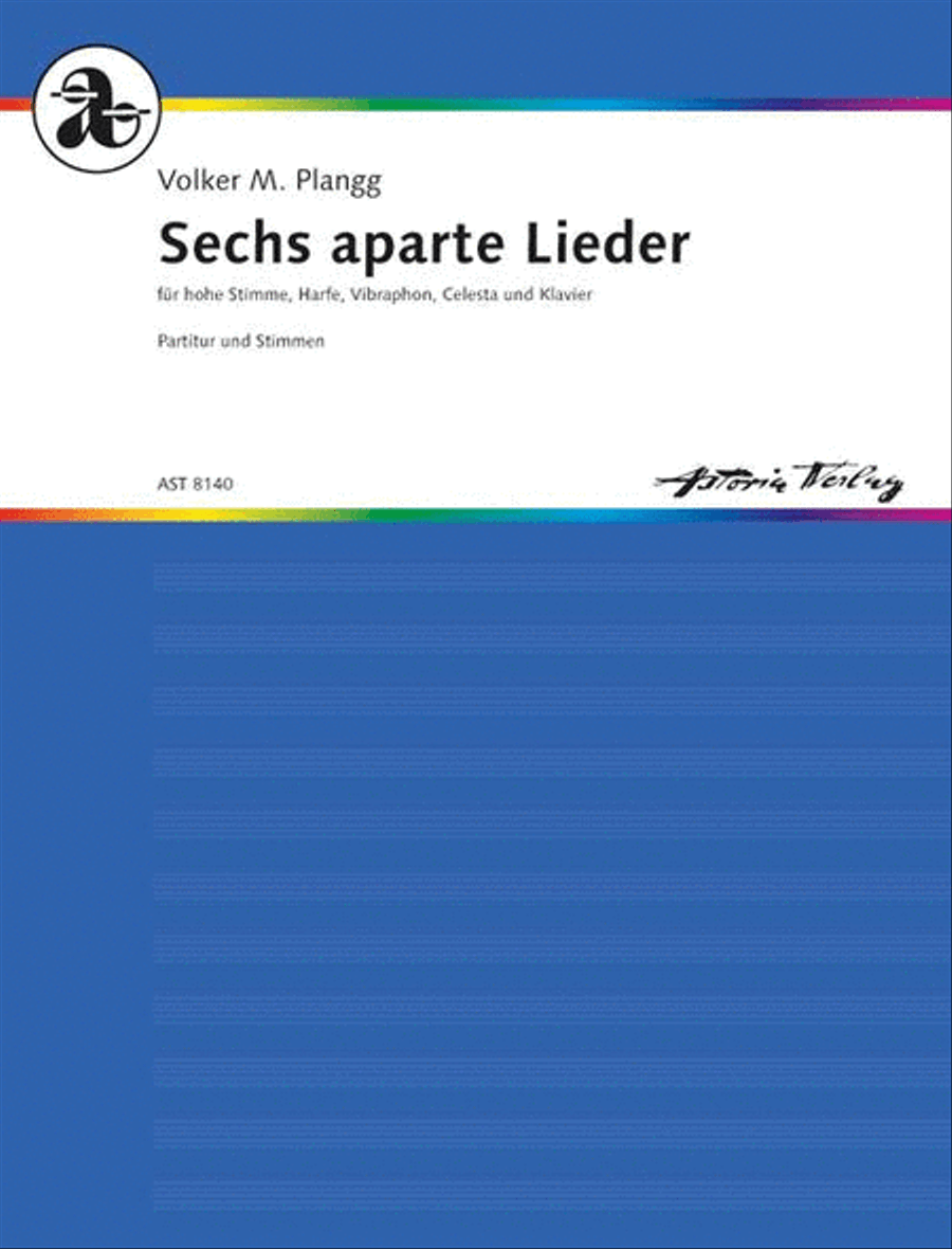 Sechs aparte Lieder Harp scores gallery preview page 1