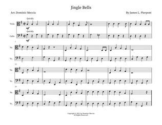 Book cover for Jingle Bells- Viola and Cello Duet