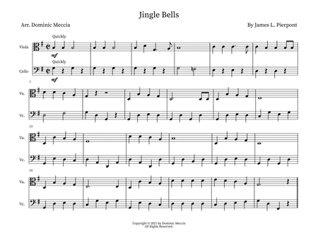 Jingle Bells- Viola and Cello Duet image number null