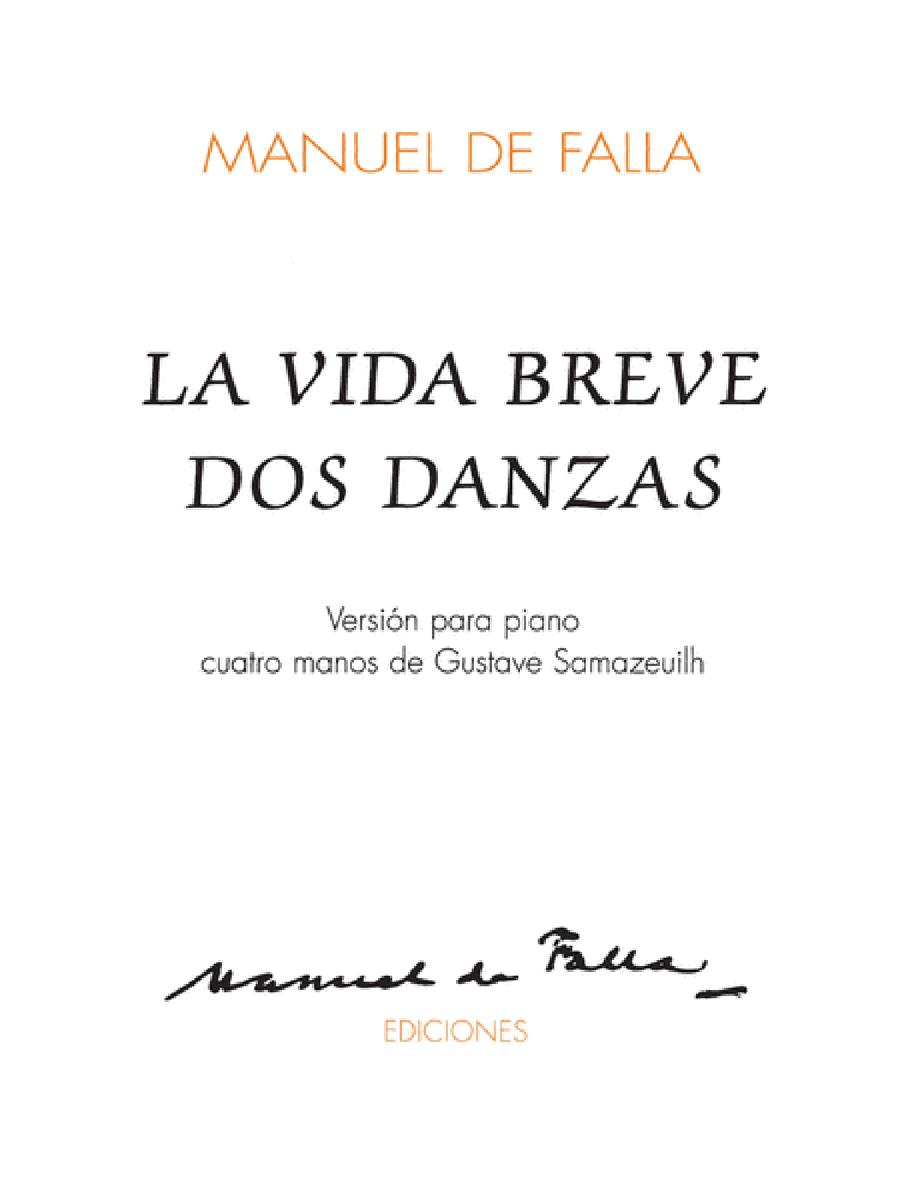 La Vida Breve Dos Danzas