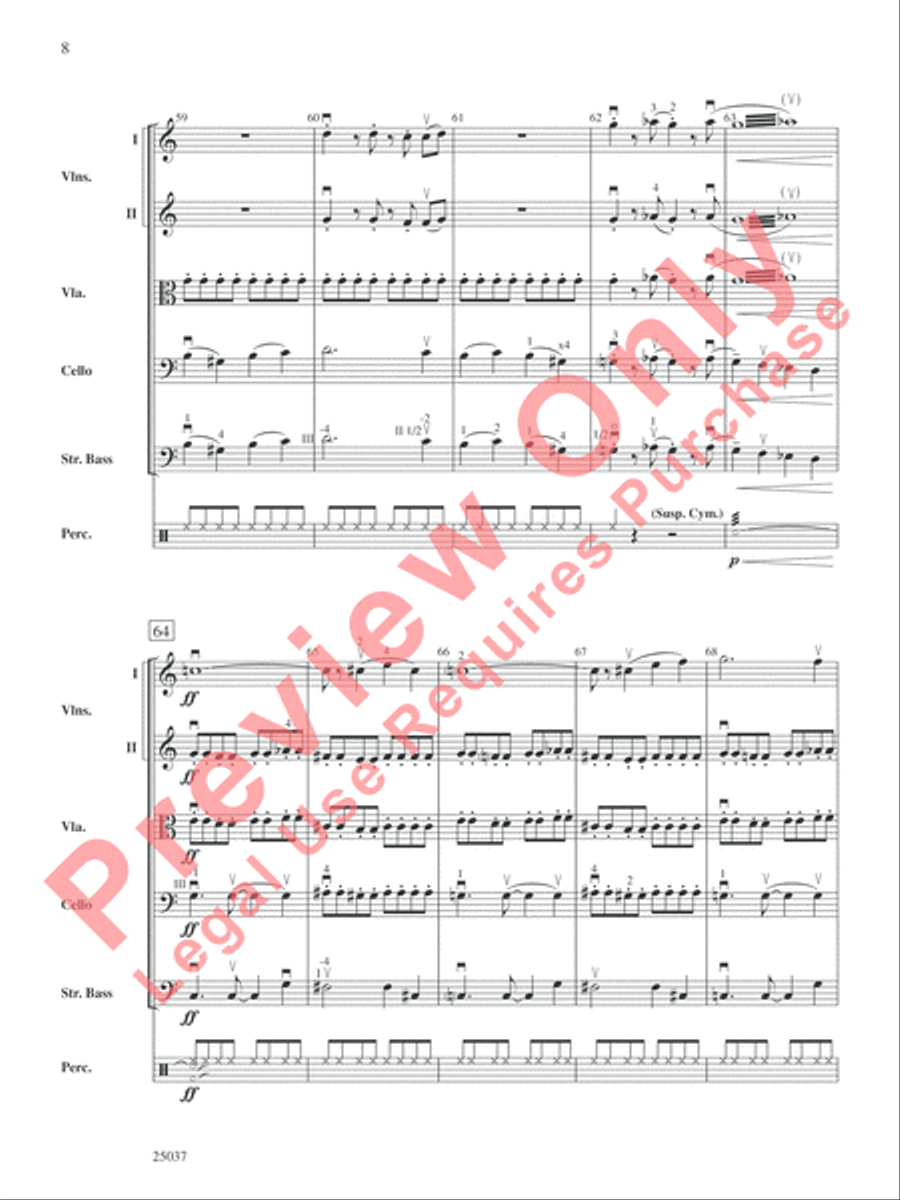 The Curse of Tutankhamun String Orchestra scores gallery preview page 9