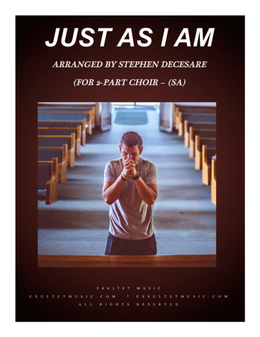 Just As I Am (for 2-part choir - (SA) image number null