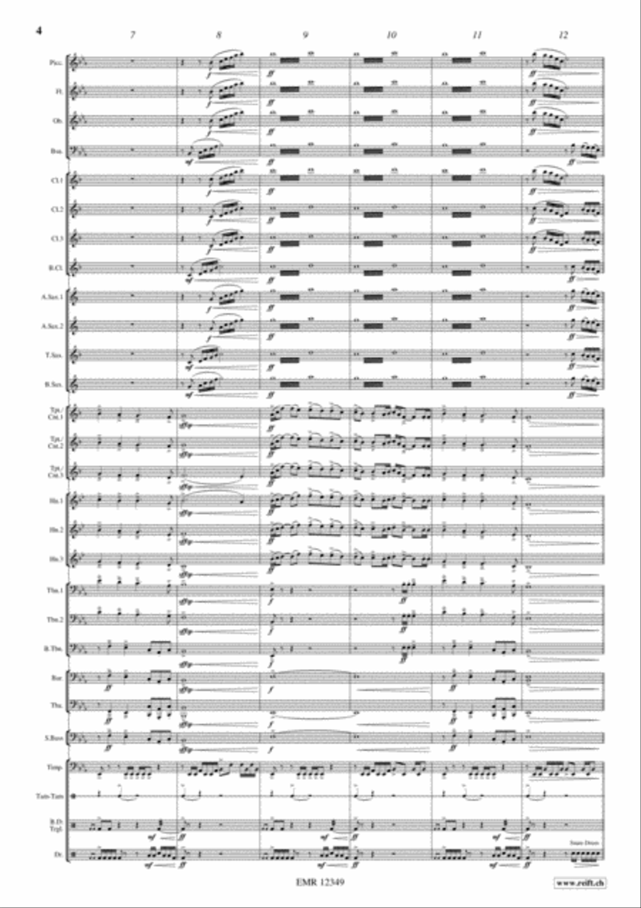 Ceremonial Fanfare Concert Band scores gallery preview page 4