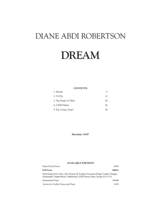 Book cover for Dream (Downloadable Full Score)