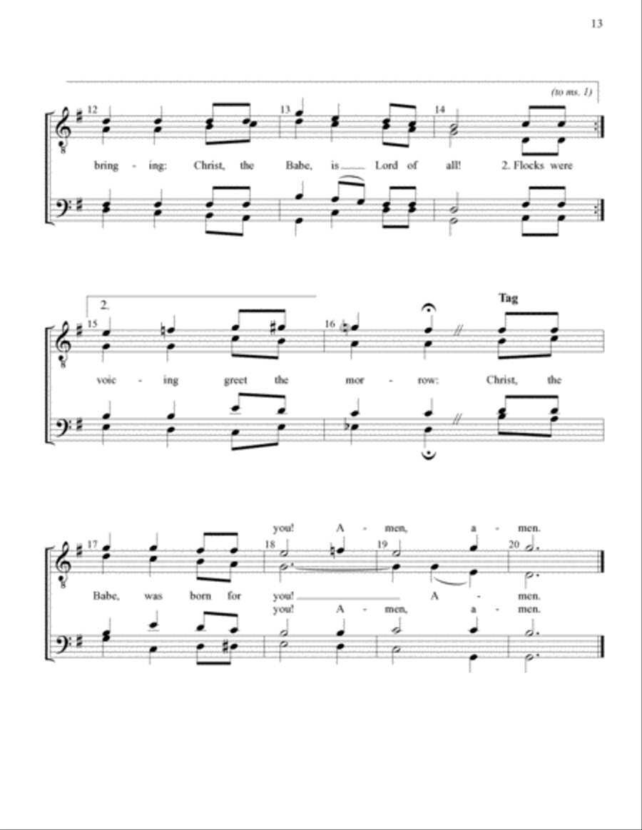 Yuletide Favorites (Volume II) TTBB scores gallery preview page 12