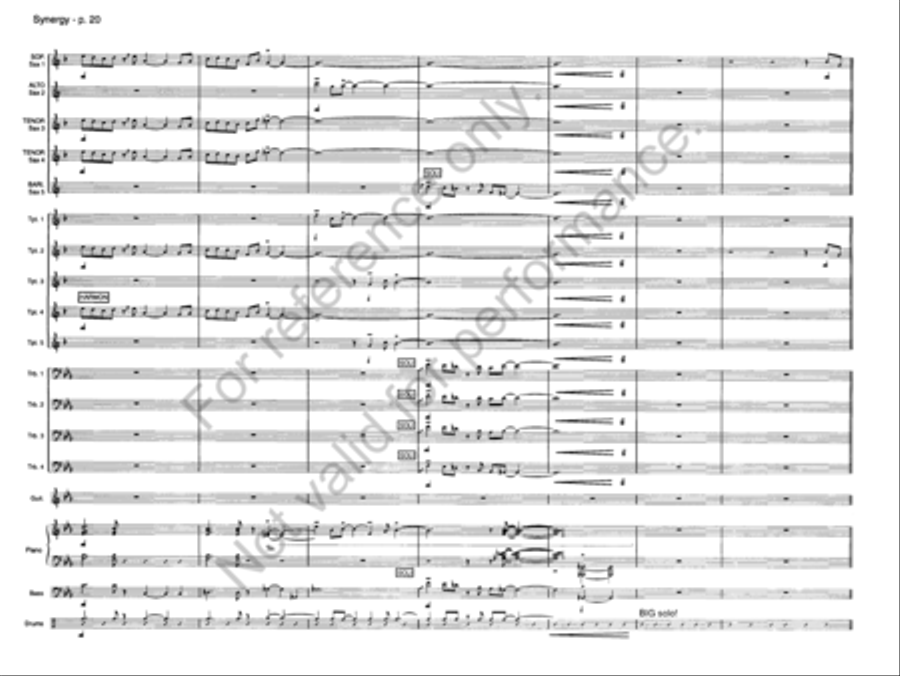 Synergy Jazz Ensemble scores gallery preview page 19
