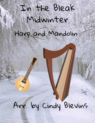 In the Bleak Midwinter, for harp and mandolin