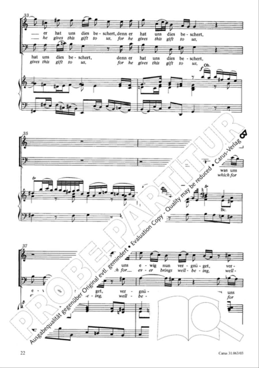 Christians, etch this blessed day (Christen, atzet diesen Tag) 4-Part scores gallery preview page 23
