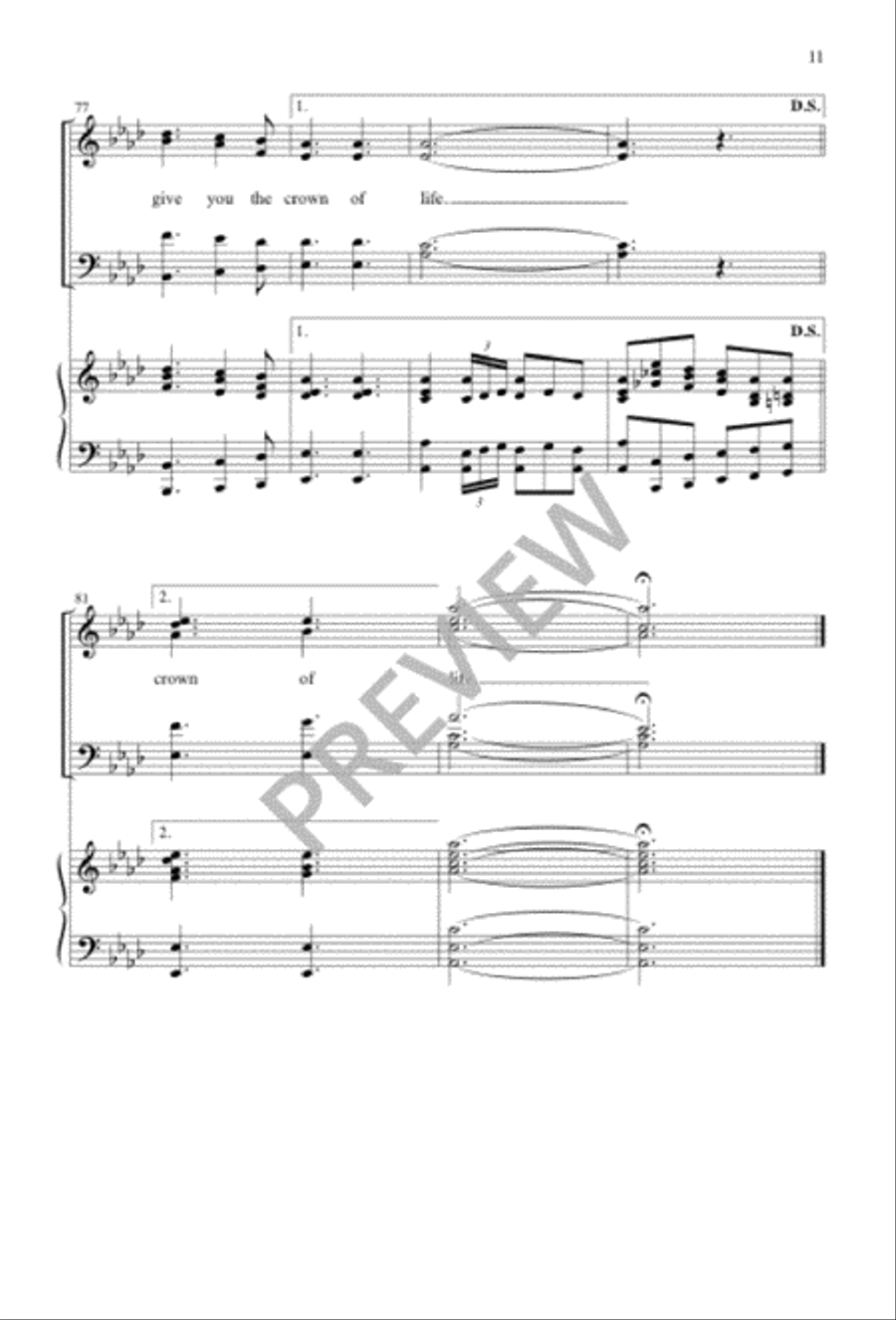 Faithful over a Few Things 4-Part scores gallery preview page 12