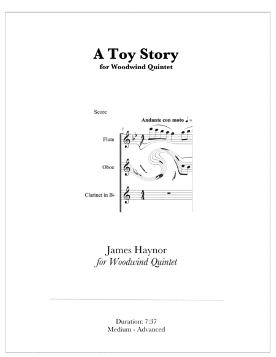 A Toy Story Small Ensemble scores gallery preview page 1