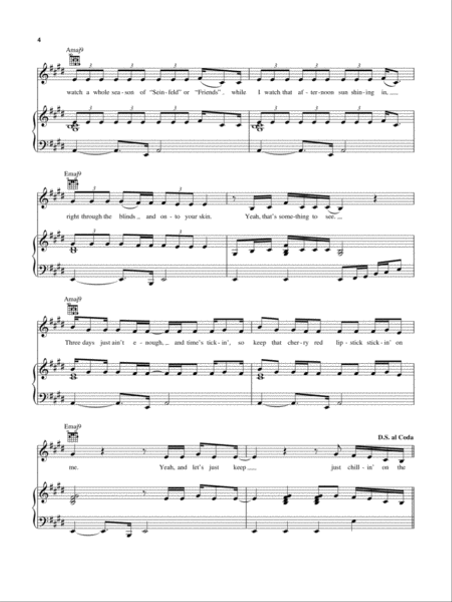 Weekend Piano, Vocal, Guitar scores gallery preview page 4