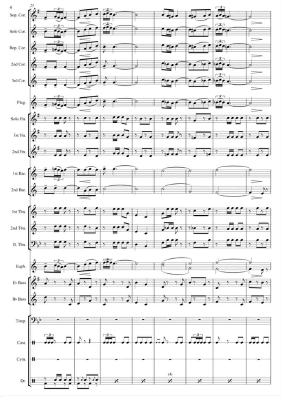 El Gato Montes Brass Band scores gallery preview page 4