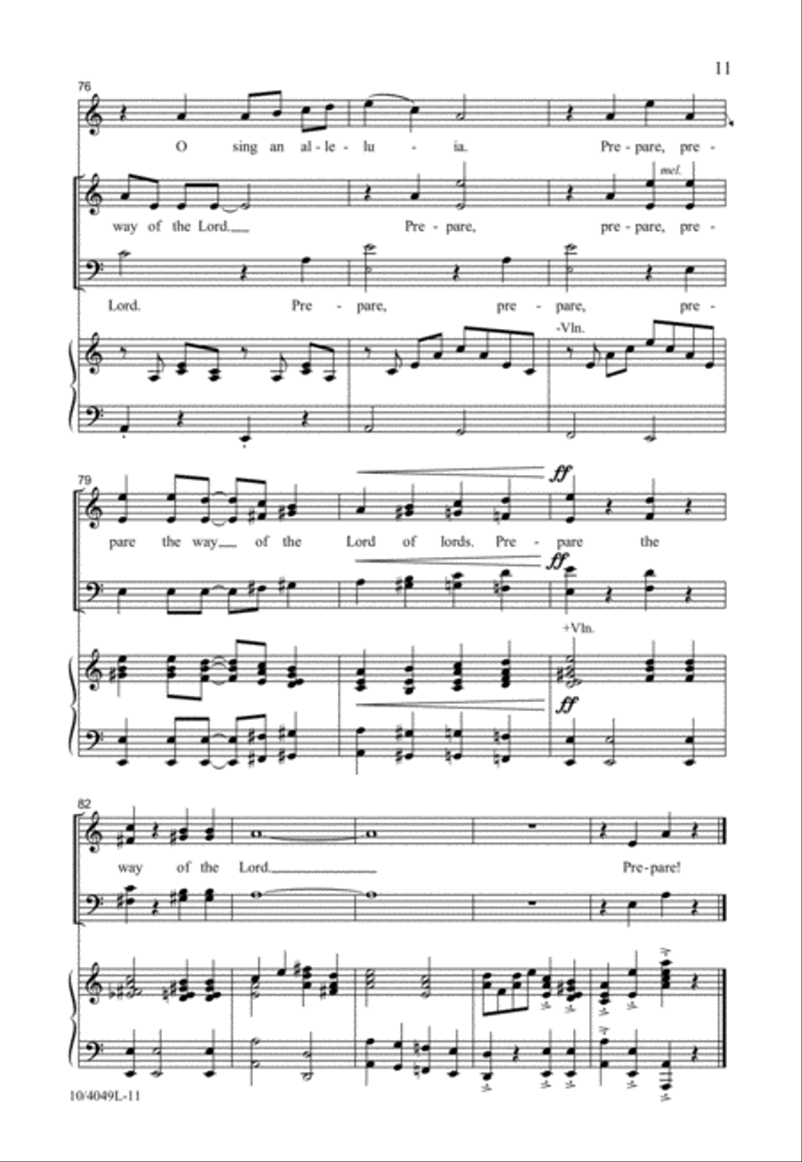 Prepare the Way Prepare the Way 4-Part scores gallery preview page 11