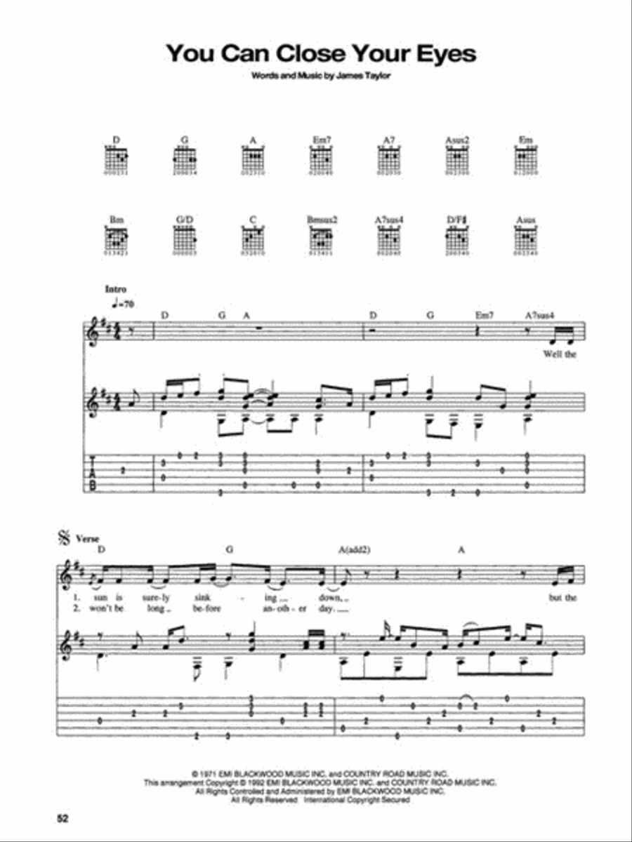 The Best of James Taylor Electric Guitar scores gallery preview page 5