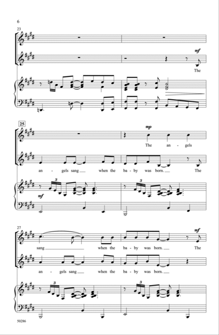 The Virgin Mary Had a Baby Boy Choir scores gallery preview page 5