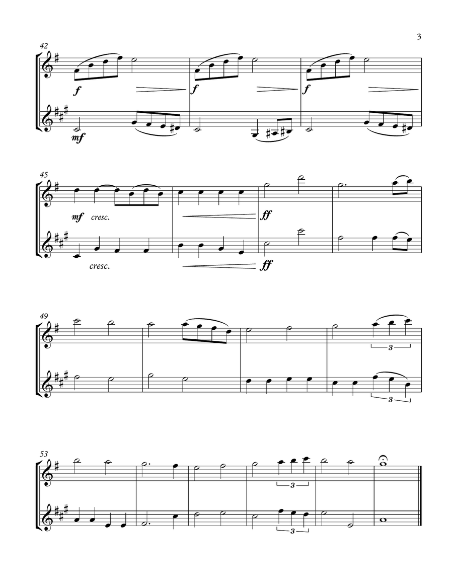 Can't Help Falling In Love Woodwind Duet scores gallery preview page 4