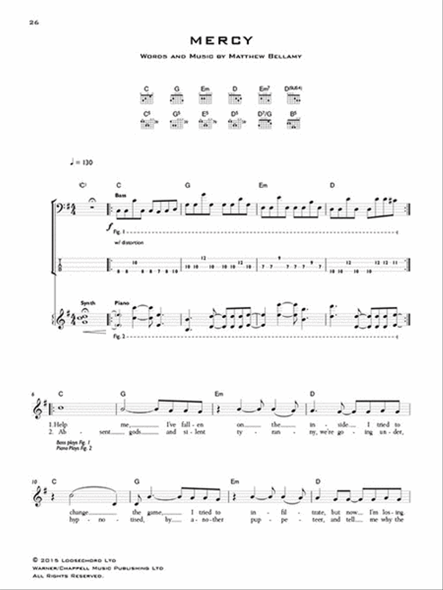 Muse - Drones Electric Guitar scores gallery preview page 5