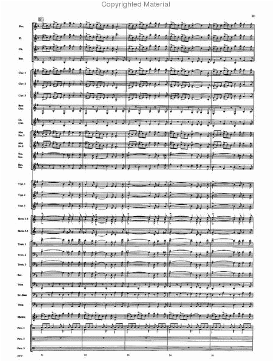 American Folk Fantasia Concert Band scores gallery preview page 12