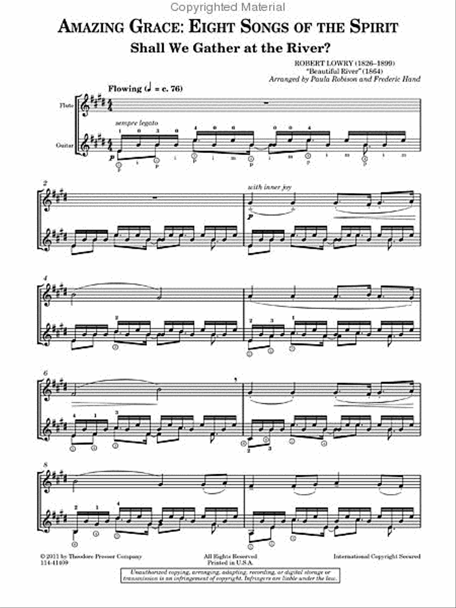 Amazing Grace-Eight Songs of the Spirit Chamber Music scores gallery preview page 2