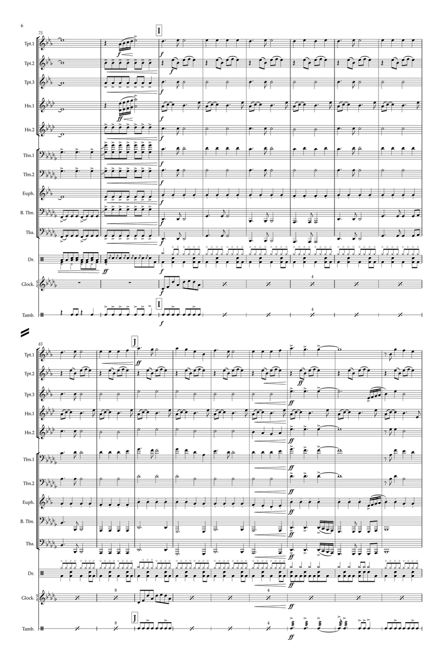Mr. Brightside Brass Ensemble scores gallery preview page 6