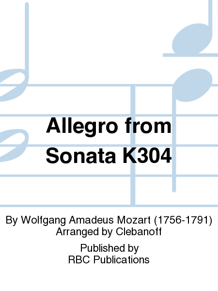 Allegro from Sonata K304