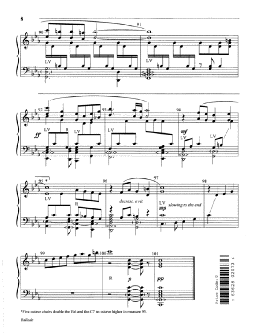 Ballade 5-Octaves scores gallery preview page 16
