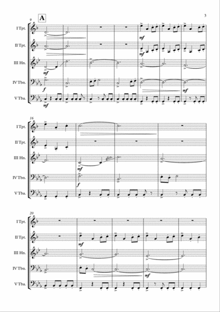 Game Of Thrones Brass Quintet scores gallery preview page 4