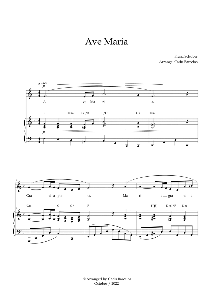 Ave Maria - Schubert F Major Chords image number null