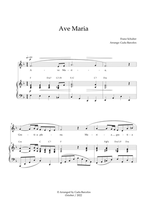 Ave Maria - Schubert F Major Chords