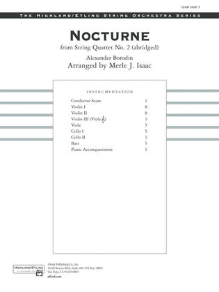 Book cover for Nocturne: Score