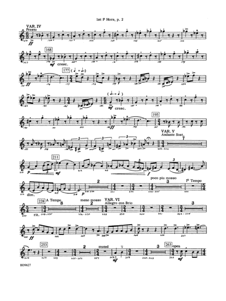 Variations on a Theme of Robert Schumann: 1st F Horn