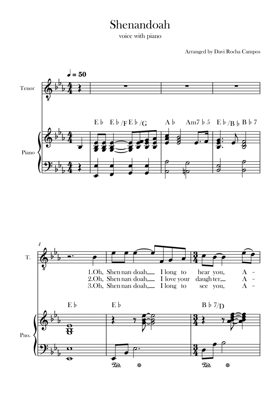 Shenandoah Chamber Music scores gallery preview page 1