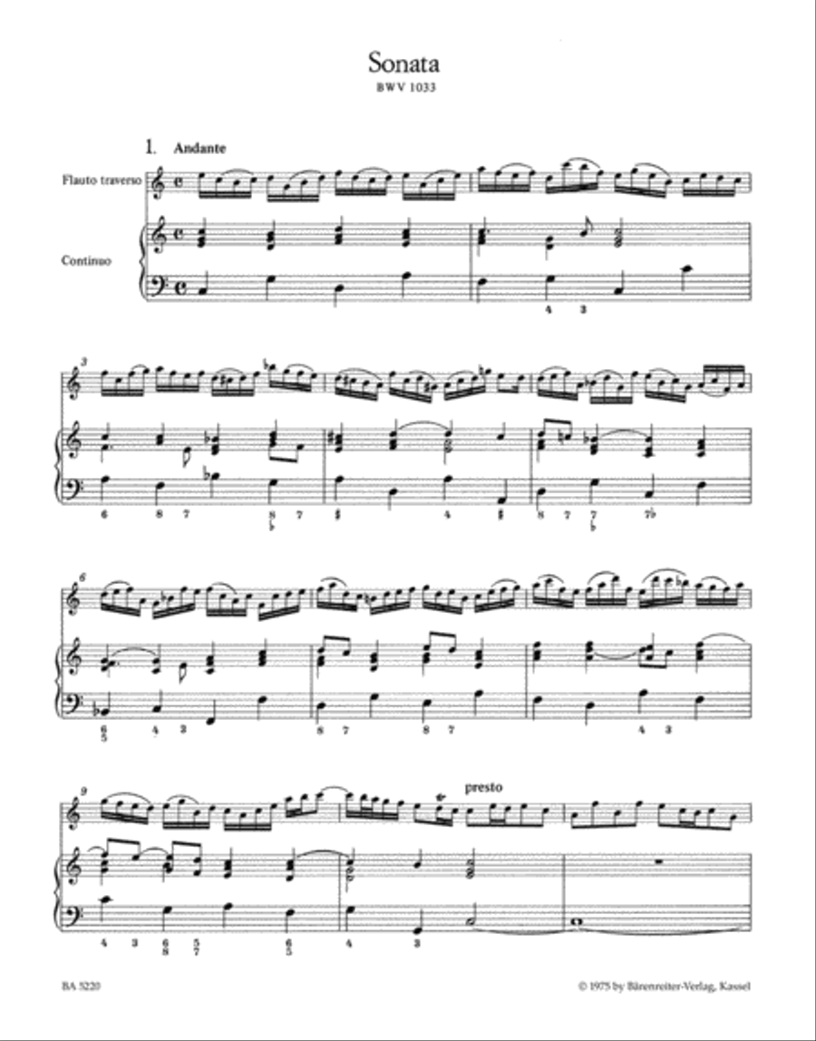 3 Flute Sonatas Flute scores gallery preview page 2