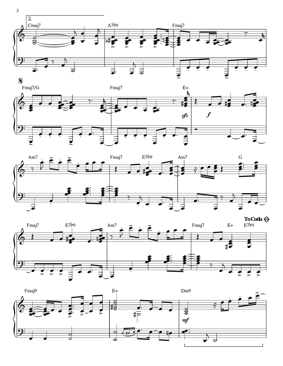 Turn Your Love Around (arr. Larry Moore) Piano Solo scores gallery preview page 2