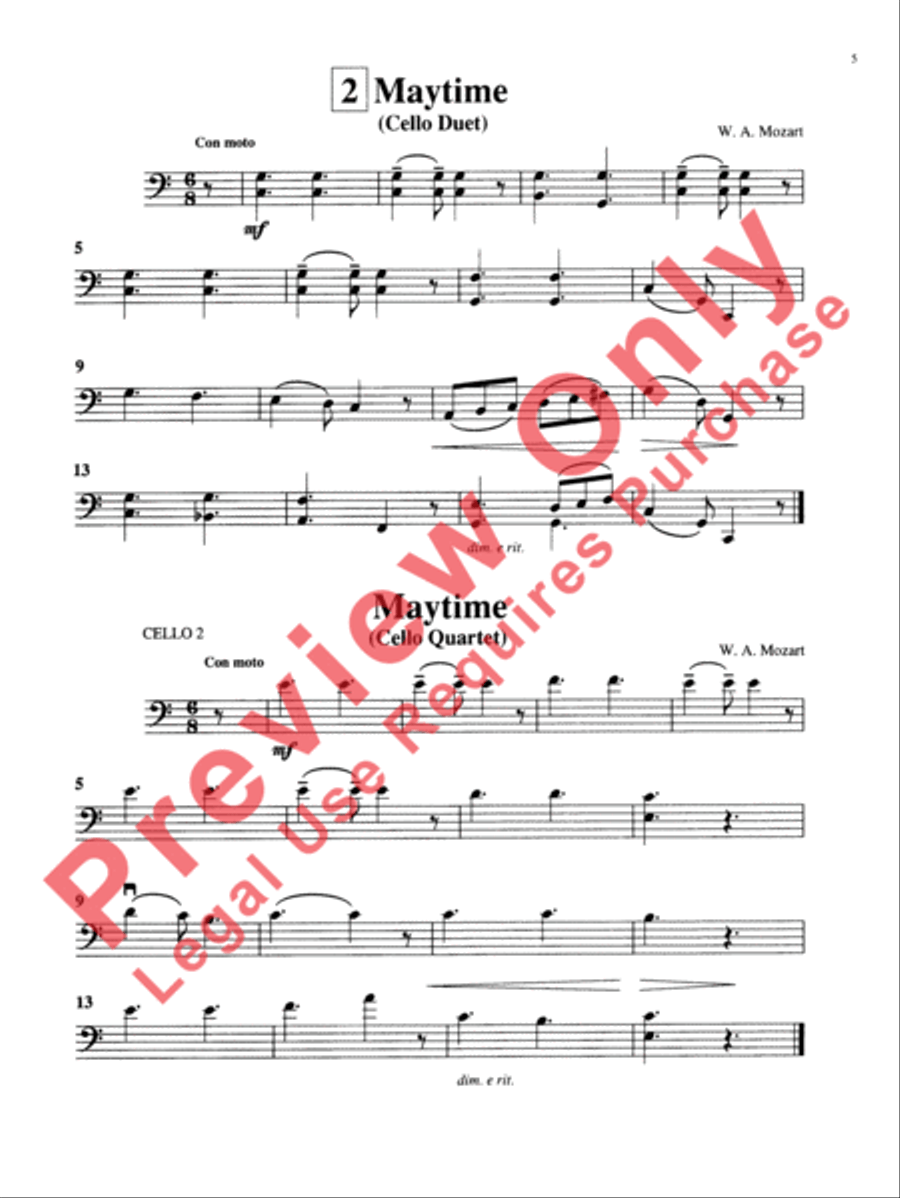 Ensembles for Cello, Volume 2 Cello scores gallery preview page 9