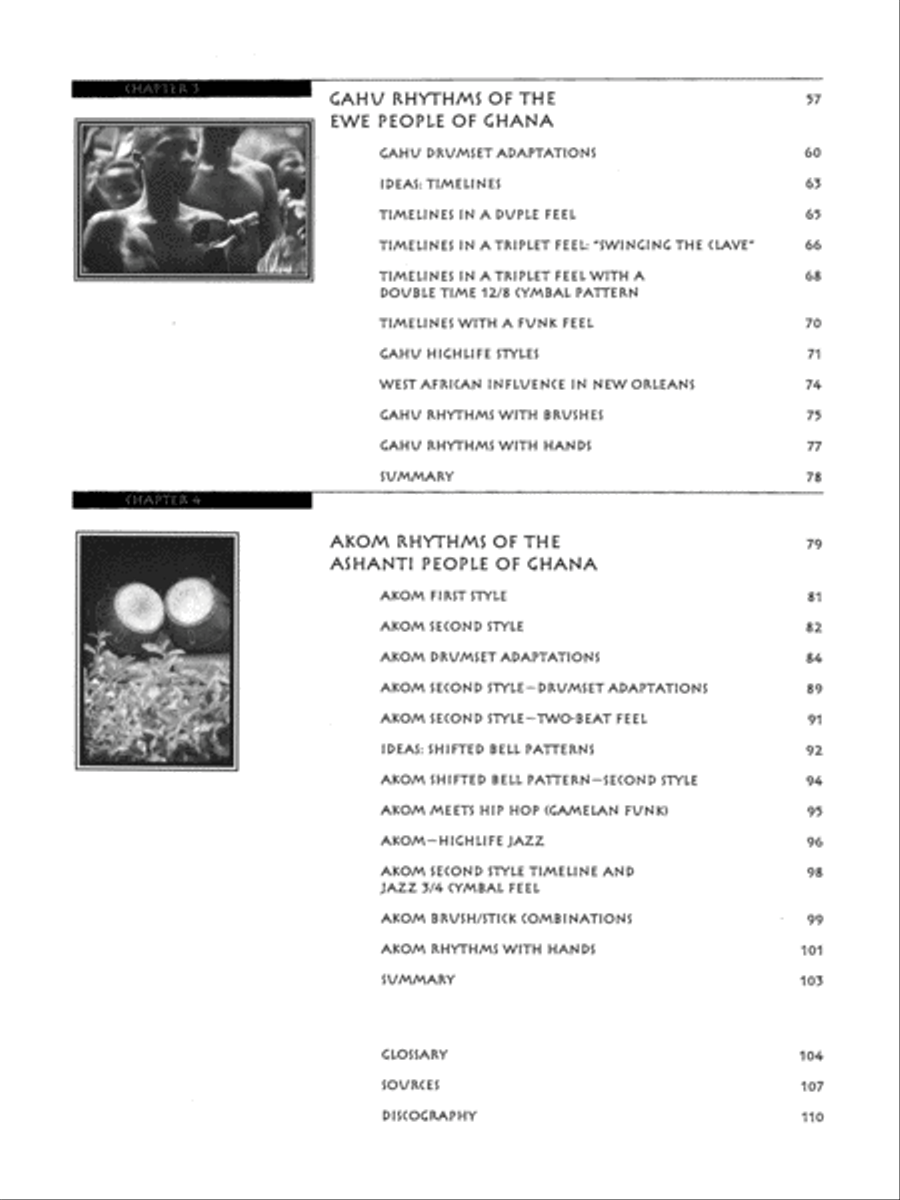 West African Rhythms for Drumset Percussion scores gallery preview page 3