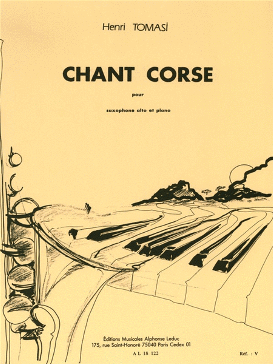 Corsican Song Alto Saxophone scores gallery preview page 1