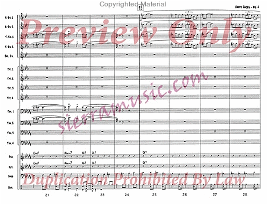 Happy Faces Jazz Ensemble scores gallery preview page 5