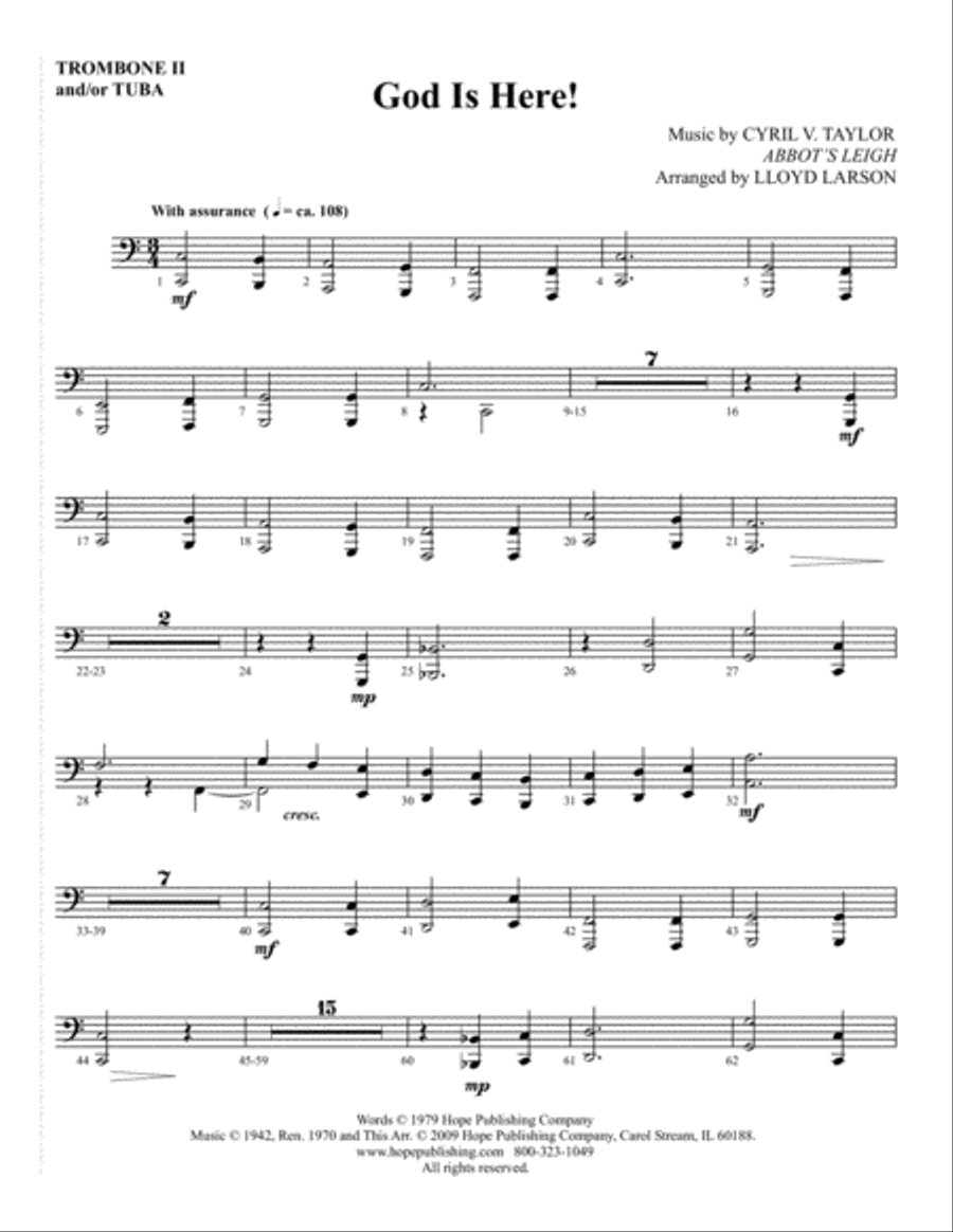God Is Here 4-Part scores gallery preview page 34