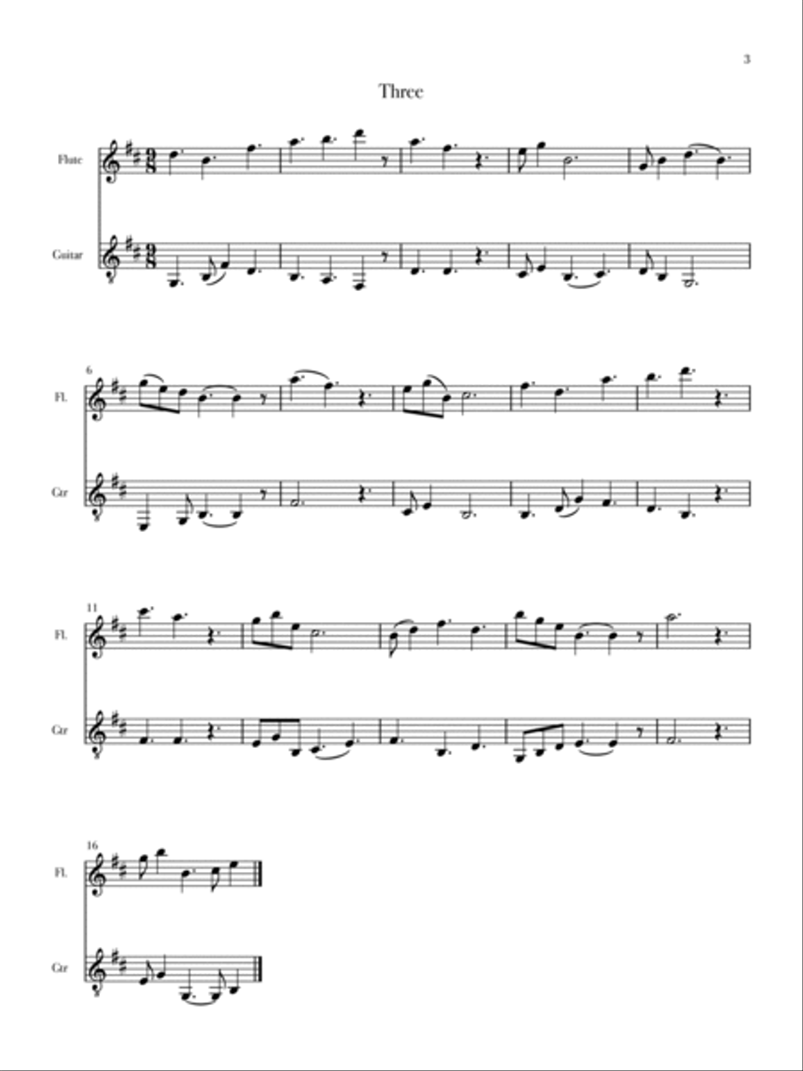 Matricaria Chamomilla Flute scores gallery preview page 3