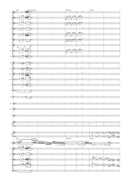 Sicilienne et burlesque, for Flute and Symphony Orchestra (arr.), Full Score image number null